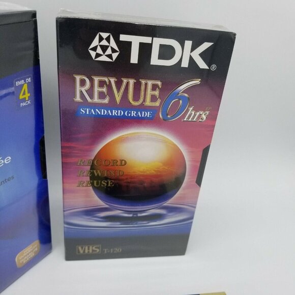 Blank VHS Tapes 6hrs T-160 High Quality NEW Sealed Sony TDK JVC Lot 7 - Picture 4 of 5